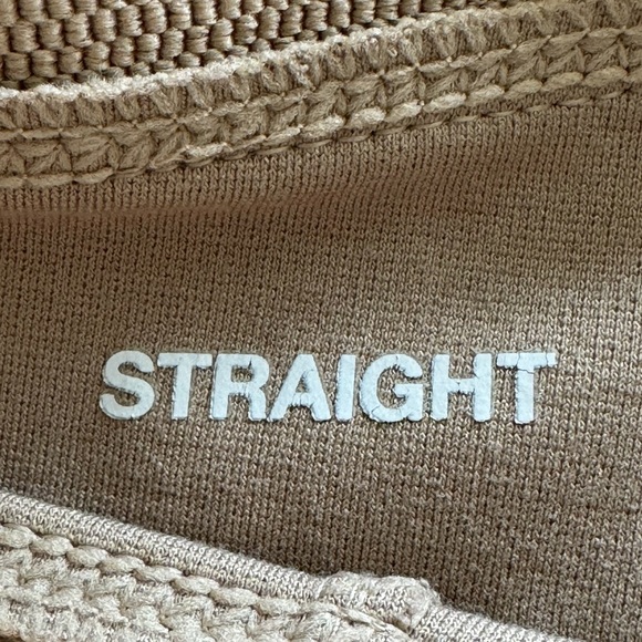 Peter Nygard pants straight slim leg elastic band waistband pants khaki legging - Picture 9 of 10